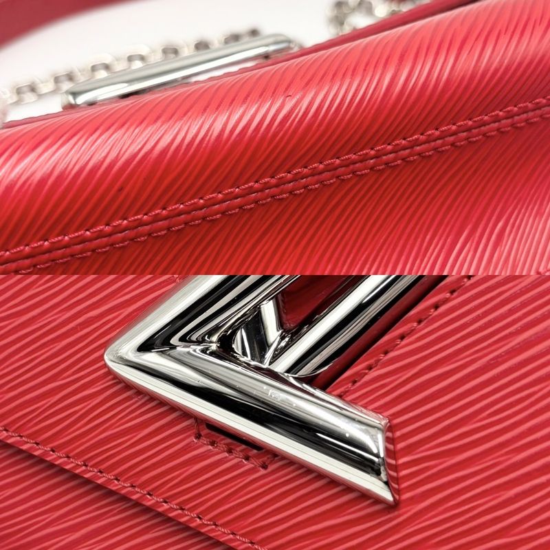 Louis Vuitton Shoulder Bag Women's Epi Twist MM Shoulder Crossbody Red Louis
