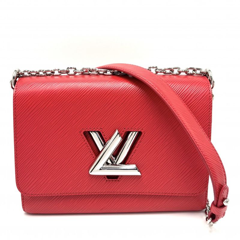 Louis Vuitton Shoulder Bag Women's Epi Twist MM Shoulder Crossbody Red Louis