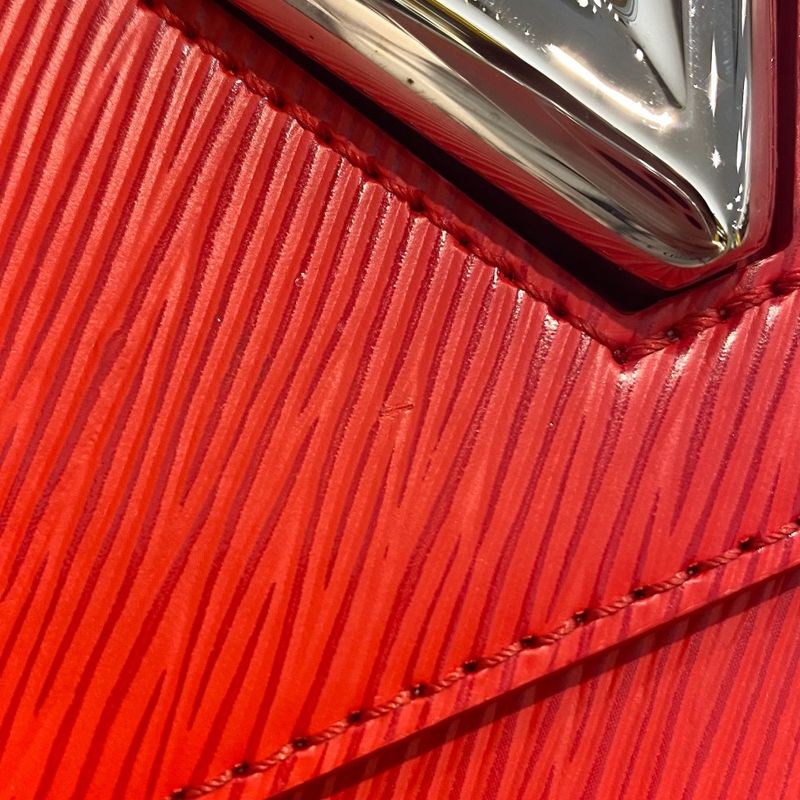 Louis Vuitton Shoulder Bag Women's Epi Twist MM Shoulder Crossbody Red Louis