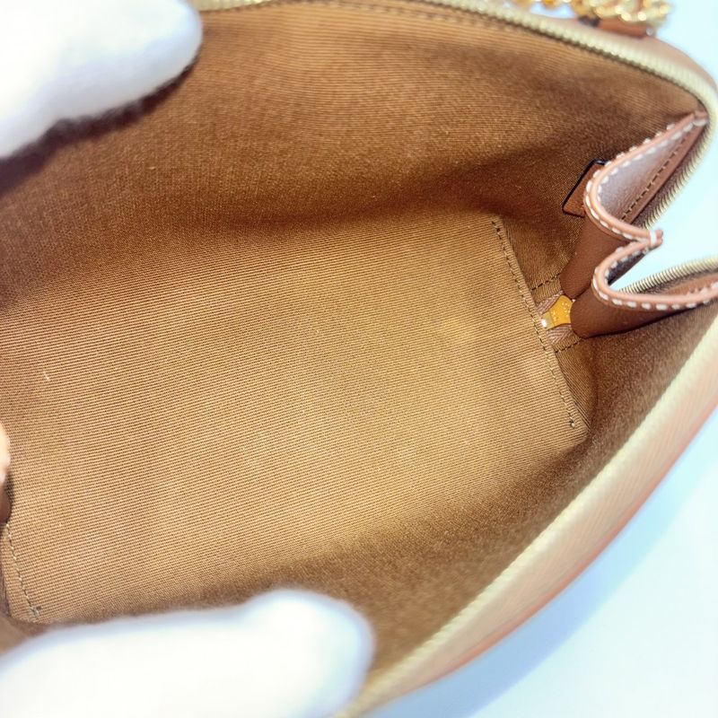 Celine Shoulder Bag Women Triomphe Chain Clutch Celine PVC Coated Canvas