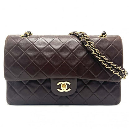 Chanel Shoulder Bag Women Matelasse 25 Double Chain Double Flap Shoulder