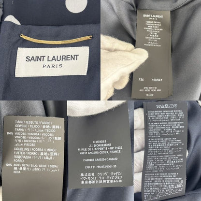 Saint Laurent Paris Skirt Women's Polka Dot Miniskirt Bottoms Dot Apparel