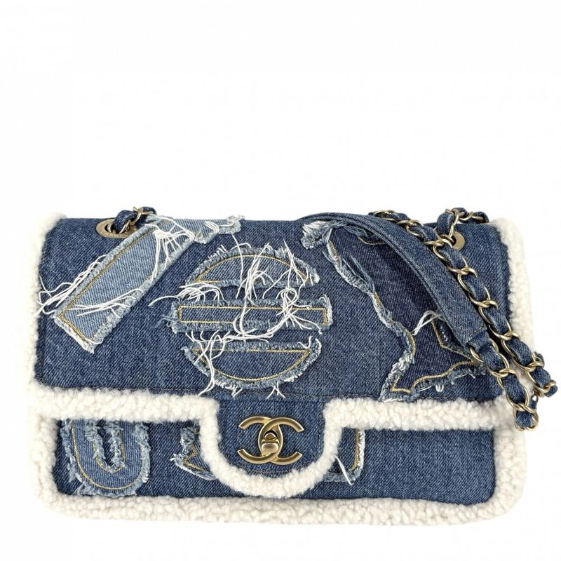 Chanel Shoulder Bag Women's Egypt Line Chain Shoulder Bag Double Chain Shoulder