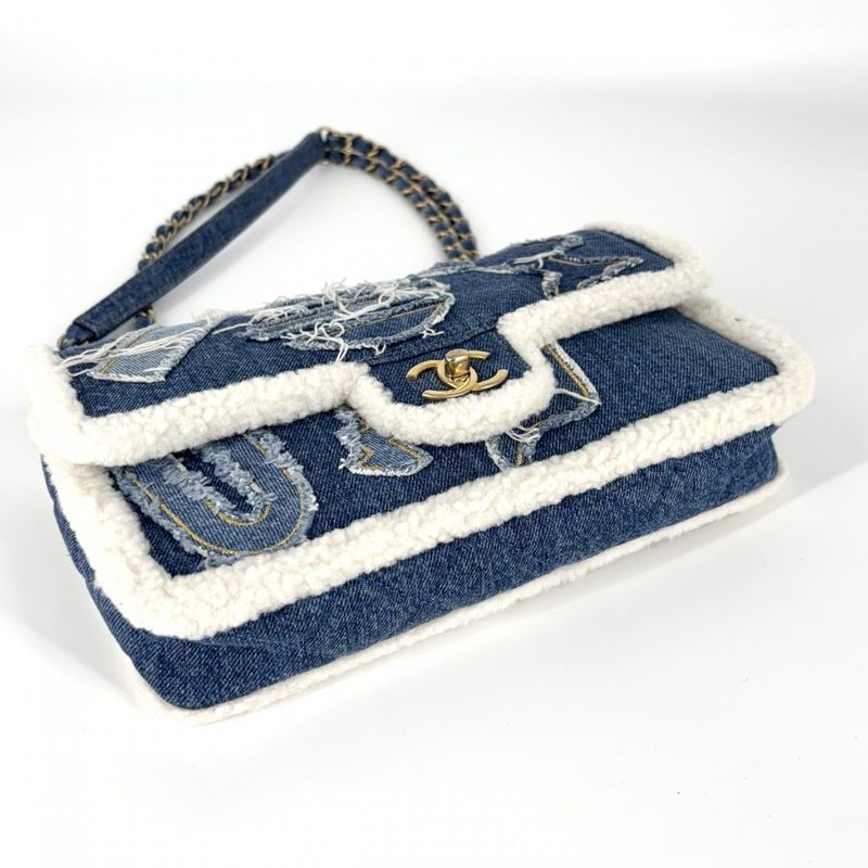 Chanel Shoulder Bag Women's Egypt Line Chain Shoulder Bag Double Chain Shoulder