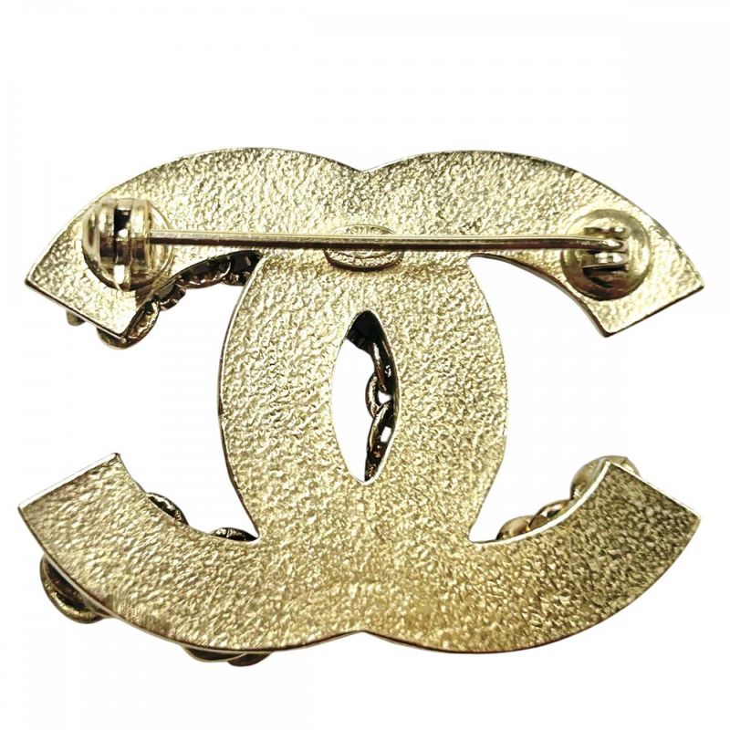 Chanel Brooch Ladies Chain Coco Mark Accessories Chanel GP 10C Gold Approx