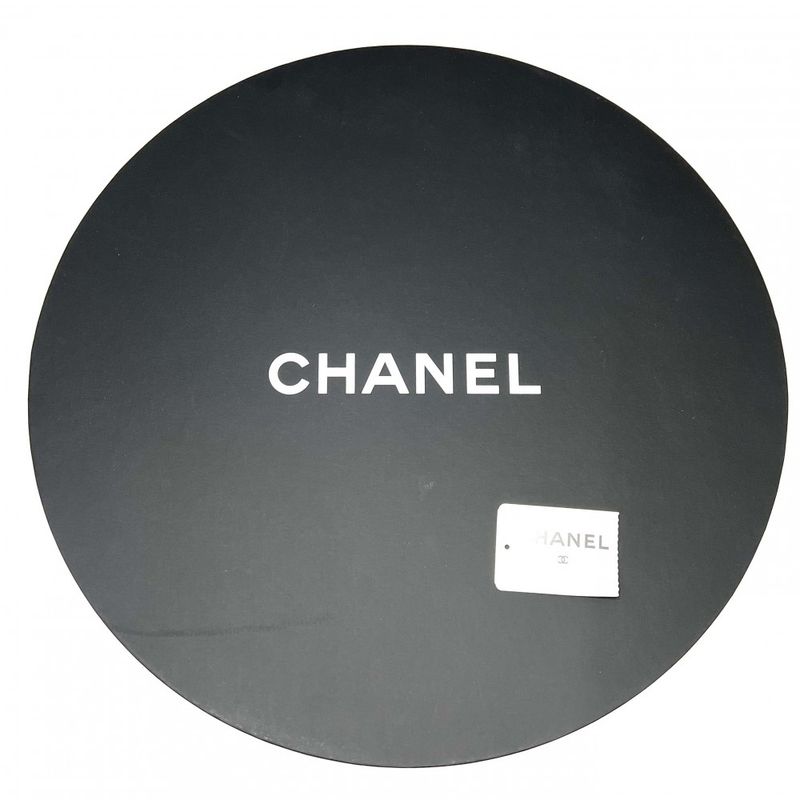 Chanel Hat Women's Coco Mark Fashion Item Hat Ribbon Chanel Straw Beige Black
