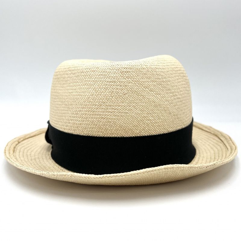 Chanel Hat Women's Coco Mark Fashion Item Hat Ribbon Chanel Straw Beige Black