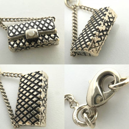 Chanel Necklace Ladies Coco Mark Matelasse Motif Accessories Bag With Adjuster