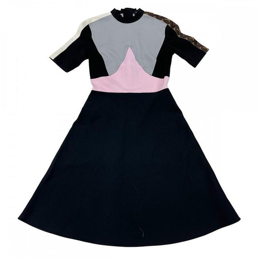 Louis Vuitton Dress Women's Monogram Short Sleeve Dress Apparel Clothing Louis