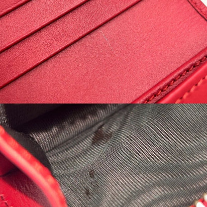 Gucci Bifold Wallet Women's Snap Button GG Supreme Cherry Gucci 476050 Brown