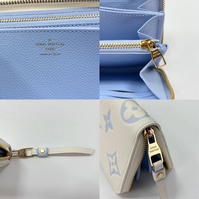 Louis Vuitton Long Wallet Women's Zippy Wallet Long Wallet Round Zipper Louis