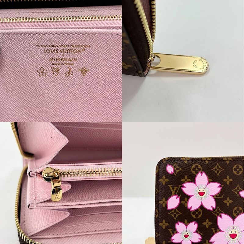 Louis Vuitton Long Wallet Women's LV X TM Zippy Wallet Cherry Blossom Round