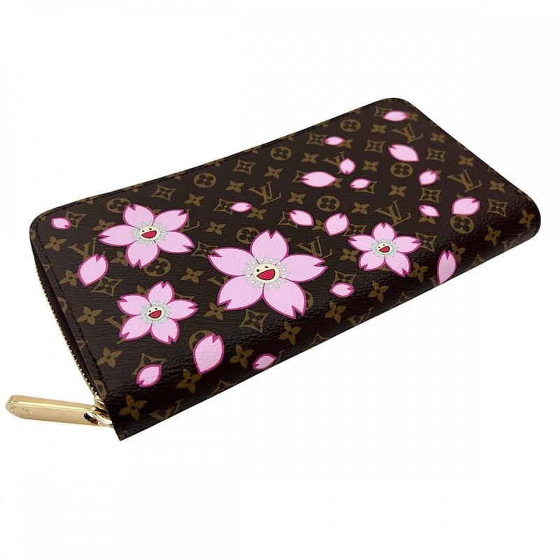Louis Vuitton Long Wallet Women's LV X TM Zippy Wallet Cherry Blossom Round