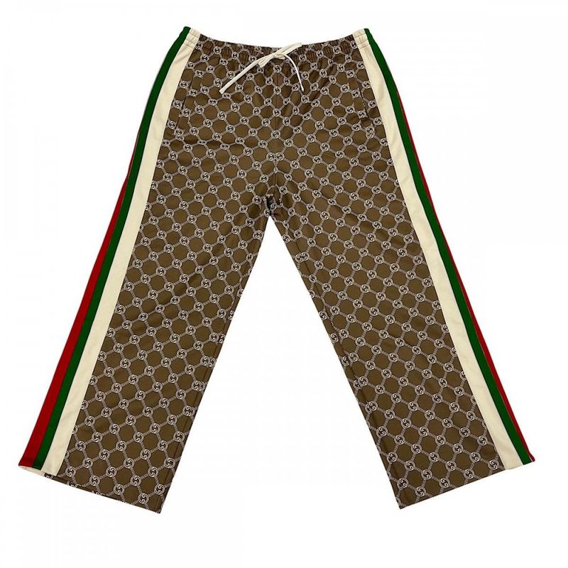 Gucci Pants Women's Interlocking G Snap Track Long Pants Sherry Line Bottoms