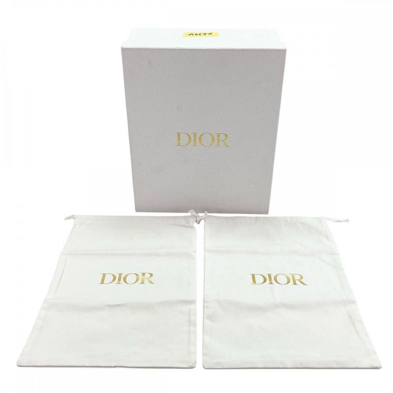 Christian Dior Sandals Women's Logo Line Mouton Slipper Boa Mule