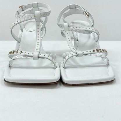 Louis Vuitton Sandals Women's Pin Heels Monogram Louis Vuitton White Gold