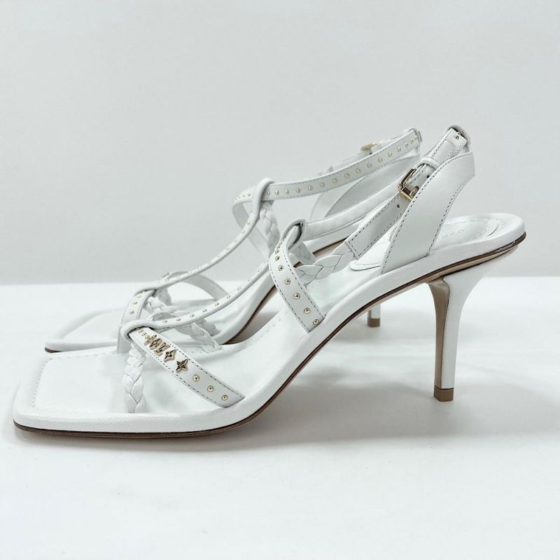 Louis Vuitton Sandals Women's Pin Heels Monogram Louis Vuitton White Gold
