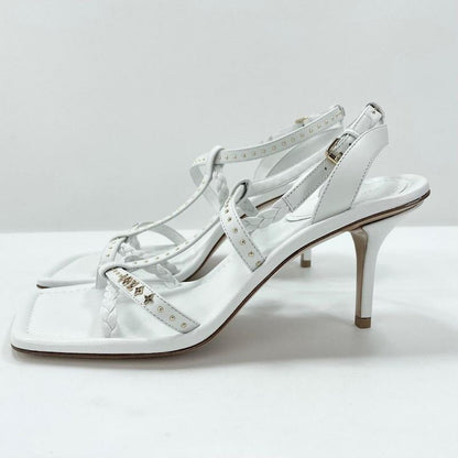 Louis Vuitton Sandals Women's Pin Heels Monogram Louis Vuitton White Gold