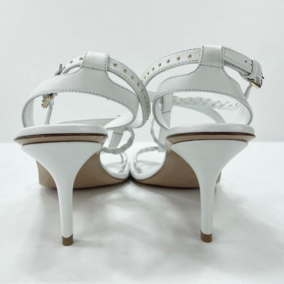 Louis Vuitton Sandals Women's Pin Heels Monogram Louis Vuitton White Gold