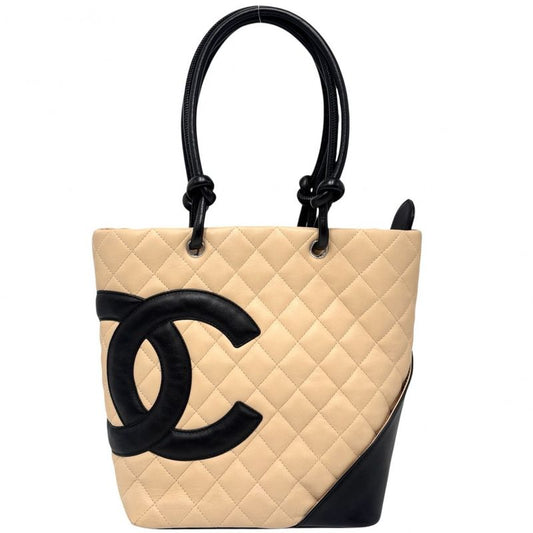 Chanel Tote Bag Women's Cambon Line Medium Tote Coco Mark Handbag Shoulder