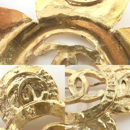 Chanel Brooch Ladies Coco Mark Accessories Vintage Chanel GP 28 Gold Approx