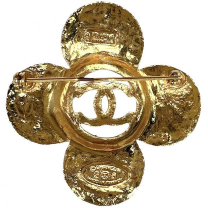 Chanel Brooch Ladies Coco Mark Accessories Vintage Chanel GP 28 Gold Approx
