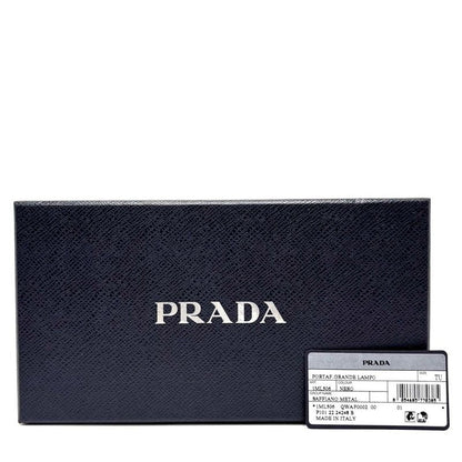 Prada Long Wallet Logo 1 Ml506 Leather Black