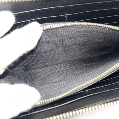 Prada Long Wallet Women's Logo Long Wallet Prada 1ml506 Leather Black Gold