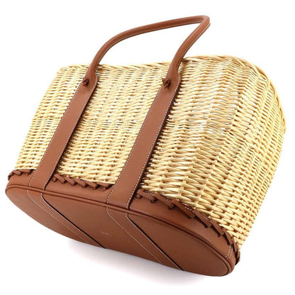 Exhibit Hermes Garden Picnic Basket Tote Bag Swift O'shea Willow Natural Gold B