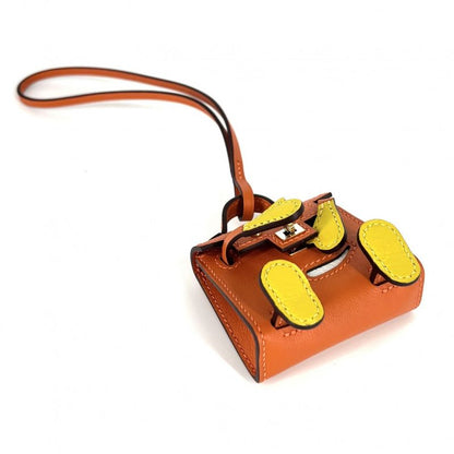 Hermes Key Holder Women's Bejeweled Sac Kerry Doll Bag Charm Leather Hermes U