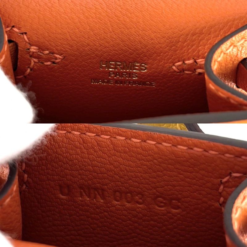 Hermes Key Holder Women's Bejeweled Sac Kerry Doll Bag Charm Leather Hermes U