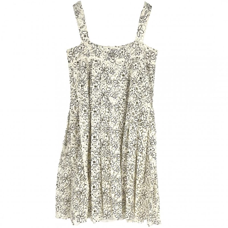Chanel Dress Women's Cami Dress Coco Button Flower Floral Pattern Lace Apparel