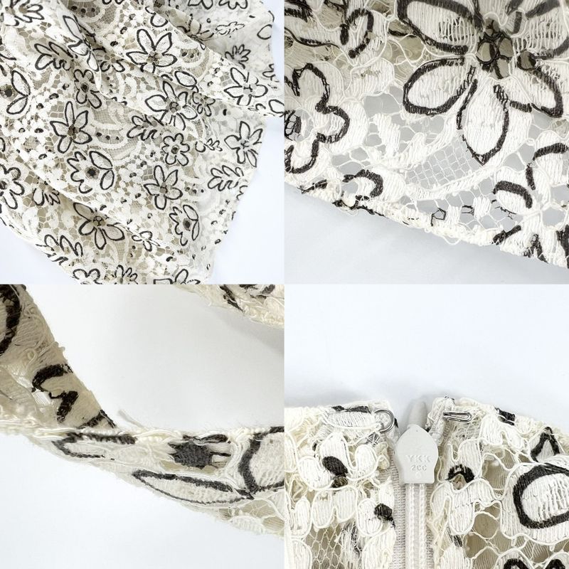 Chanel Dress Women's Cami Dress Coco Button Flower Floral Pattern Lace Apparel