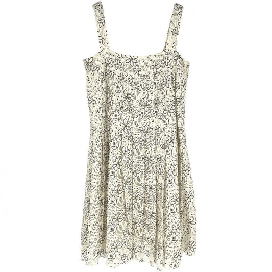 Chanel Dress Women's Cami Dress Coco Button Flower Floral Pattern Lace Apparel