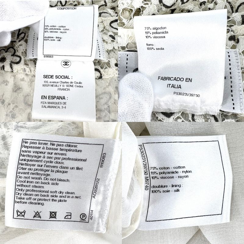 Chanel Dress Women's Cami Dress Coco Button Flower Floral Pattern Lace Apparel