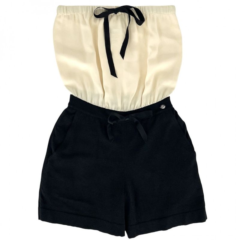 Chanel Dress Women Off Shoulder Shorts Coco Mark All In One Apparel Clothing