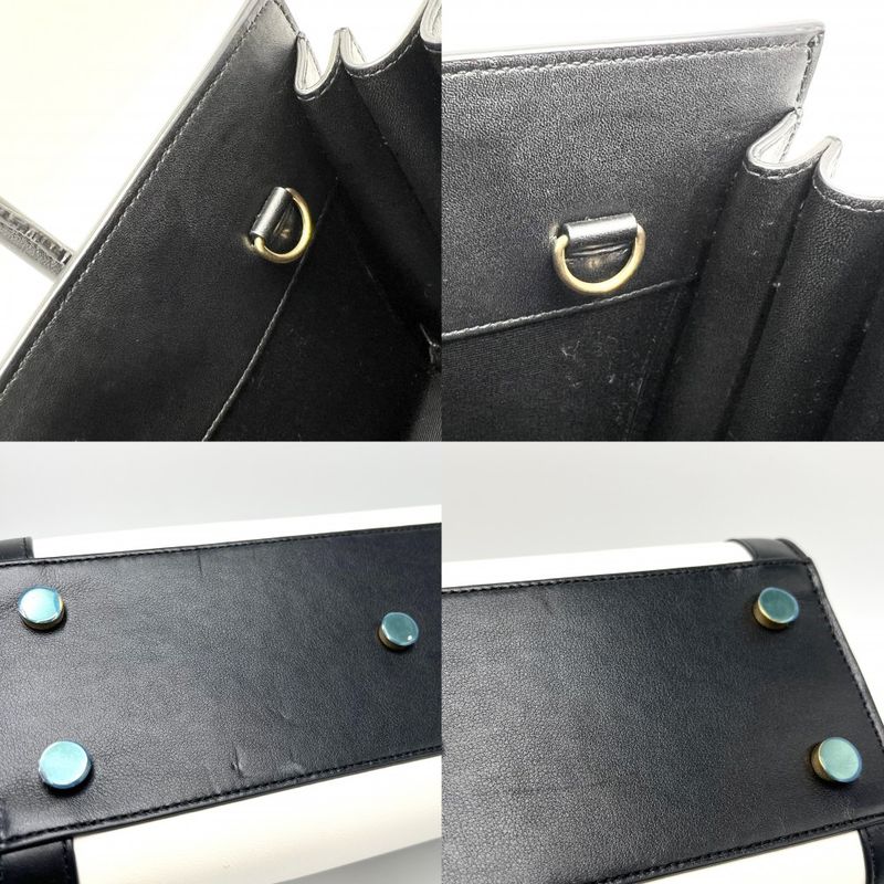 Saint Laurent Paris 2WAY Women's Sac De Jour Baby Bicolor Handbag Shoulder Bag