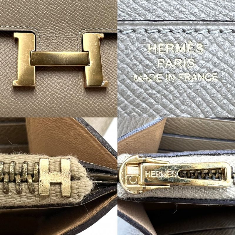 Hermes Long Wallet Women Constance Long Verso Long Wallet Flap Hermes X Leather