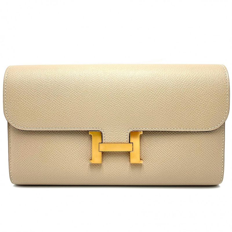 Hermes Long Wallet Women Constance Long Verso Long Wallet Flap Hermes X Leather