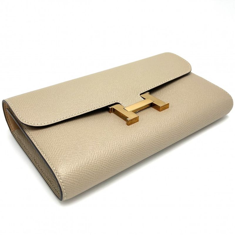 Hermes Long Wallet Women Constance Long Verso Long Wallet Flap Hermes X Leather