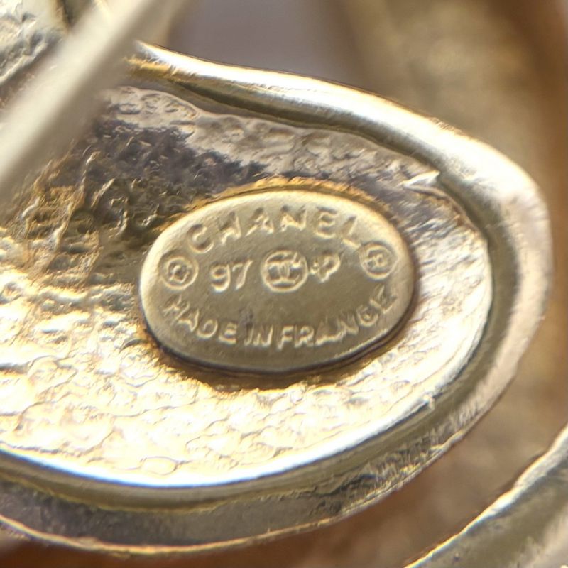 Chanel Brooch Ladies Coco Mark Accessories Vintage Chanel GP 97P Gold Approx