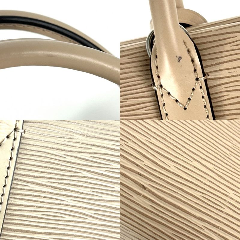 Louis Vuitton 2WAY Women's Marly MM Handbag Shoulder Bag Beige Louis Vuitton