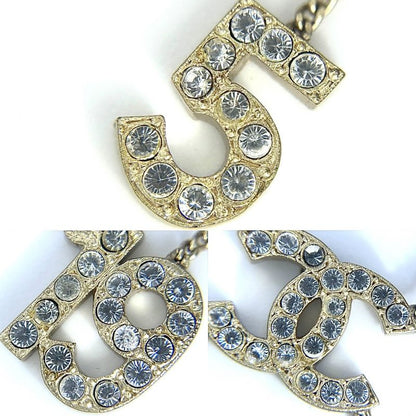 Chanel Necklace Ladies Coco Mark Icon Accessories Chanel GP Rhinestone 01C Gold