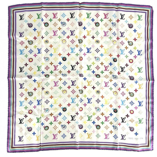 Louis Vuitton Scarf Women's I Love Monogram Takashi Murakami Monogram Multicolor
