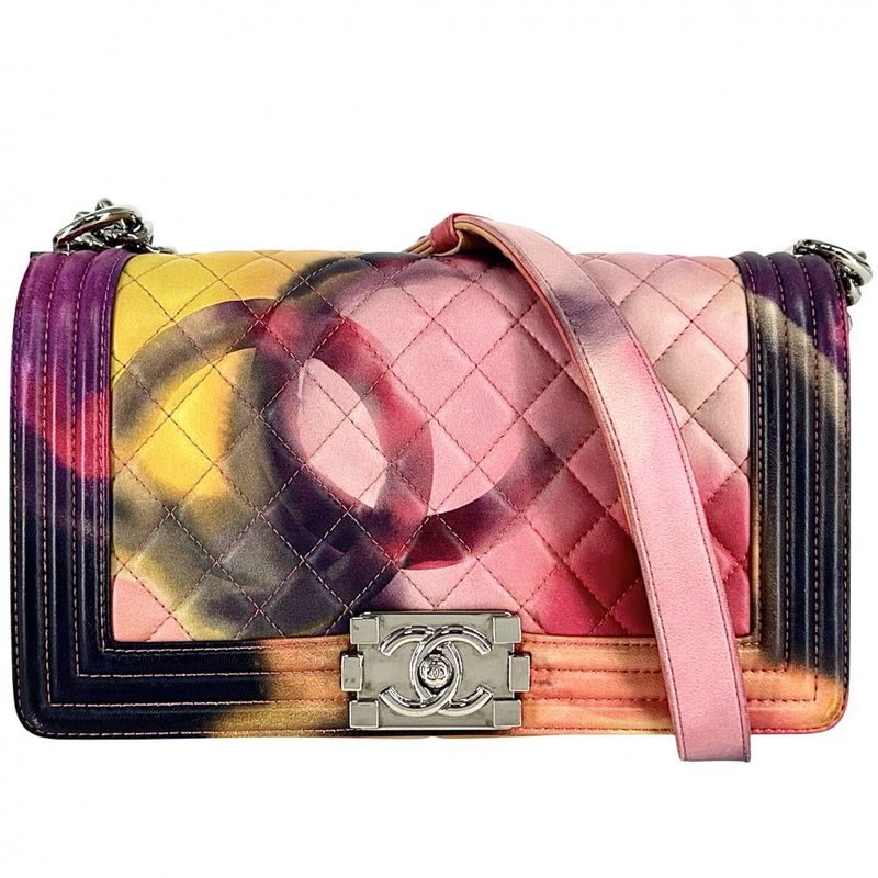 Chanel Shoulder Bag Women's Boy Chanel Matelasse Turnlock Coco Mark Shoulder