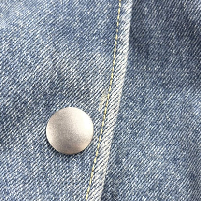 Prada Denim Jacket Women Triangle Logo Oversized Denim Shirt Tops Long Sleeve