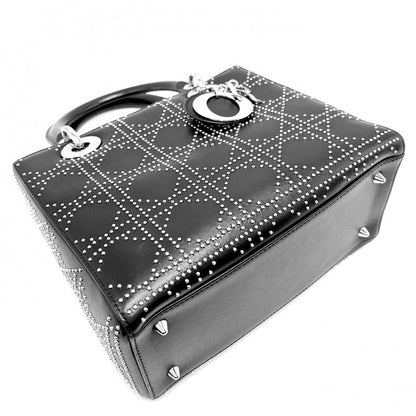 Christian Dior Handbag Women Lady Dior Studded Medium Christian Dior Leather