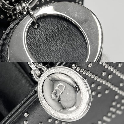 Christian Dior Handbag Women Lady Dior Studded Medium Christian Dior Leather