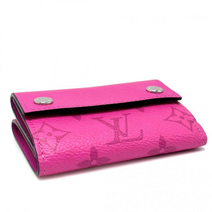 Louis Vuitton Trifold Wallet Men Taiga Llama Dis Cabas Lee Compact Wallet Mini