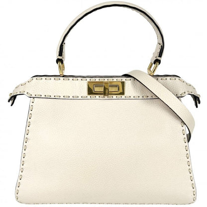 Fendi 2WAY Women's Peekaboo Iseeu Medium Handbag Shoulder Bag Shoulder Crossbody